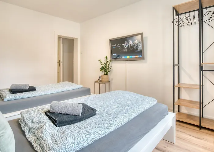 Homy I Stylisches Retroapartment Netflix & Wlan